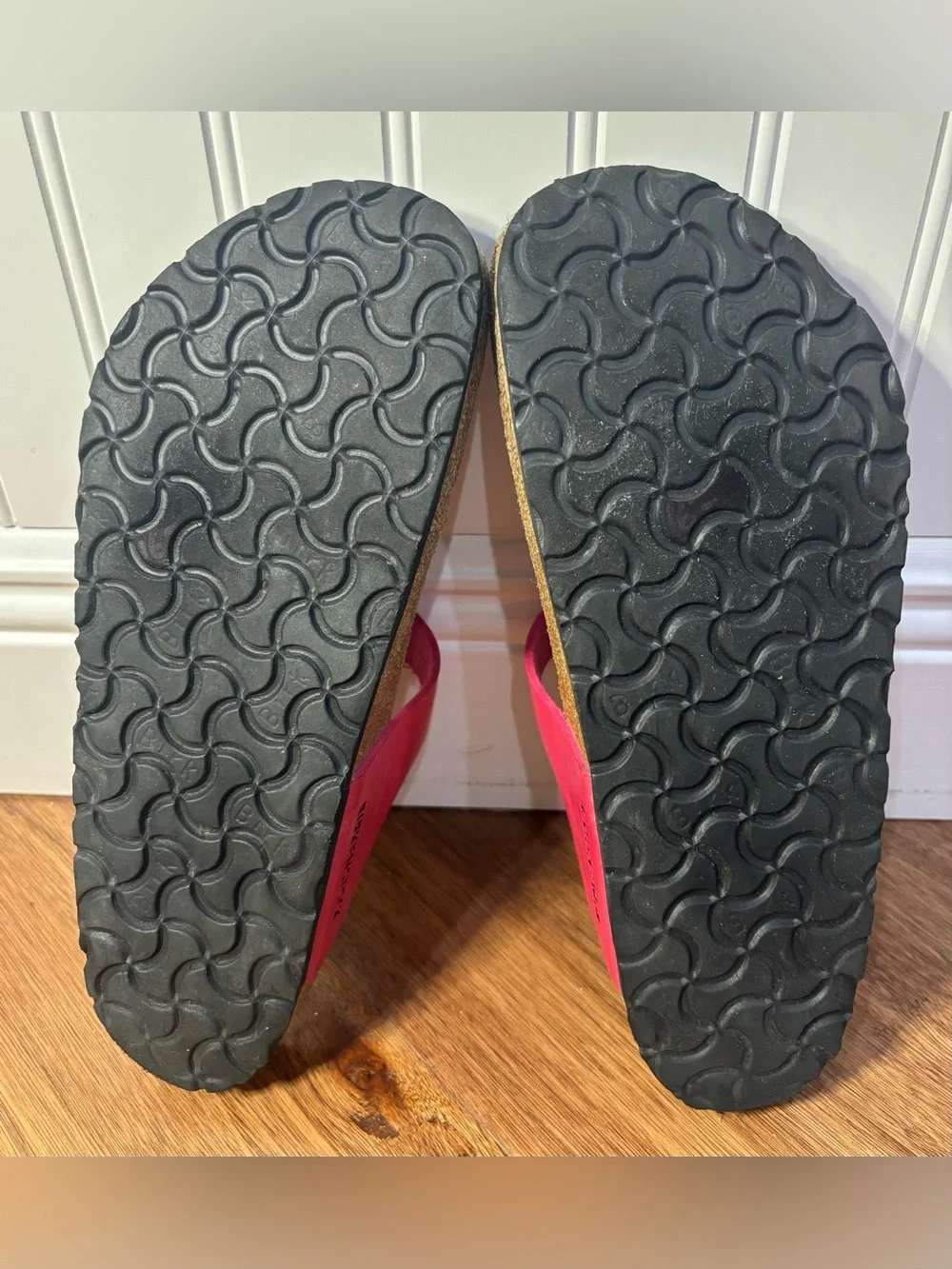 Birkenstock Women’s Hot Pink Gizeh Leather Thong Sandals - Size 10